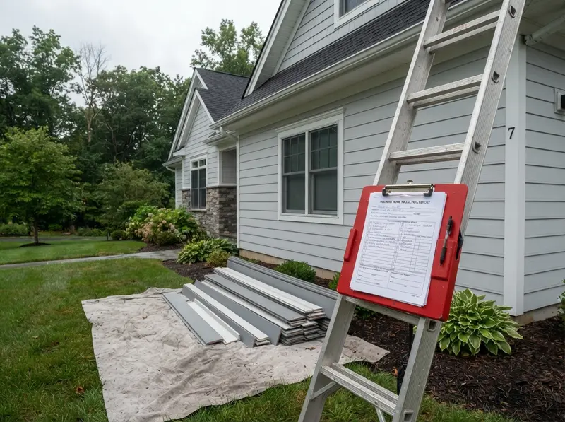 Exterior siding repair assessment in Holmdel Exterior siding repair assessment in Holmdel