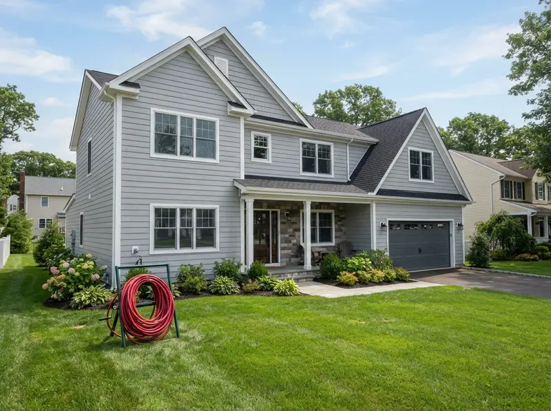 New vinyl siding installation on NJ home New vinyl siding installation on NJ home